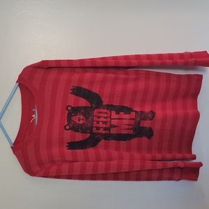 No longer available Donated to fire family victims. Long Sleeve Stripped  Shirt